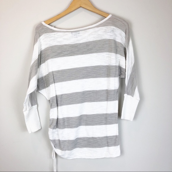 Express White and Gray Top with Drawstring - Picture 5 of 5